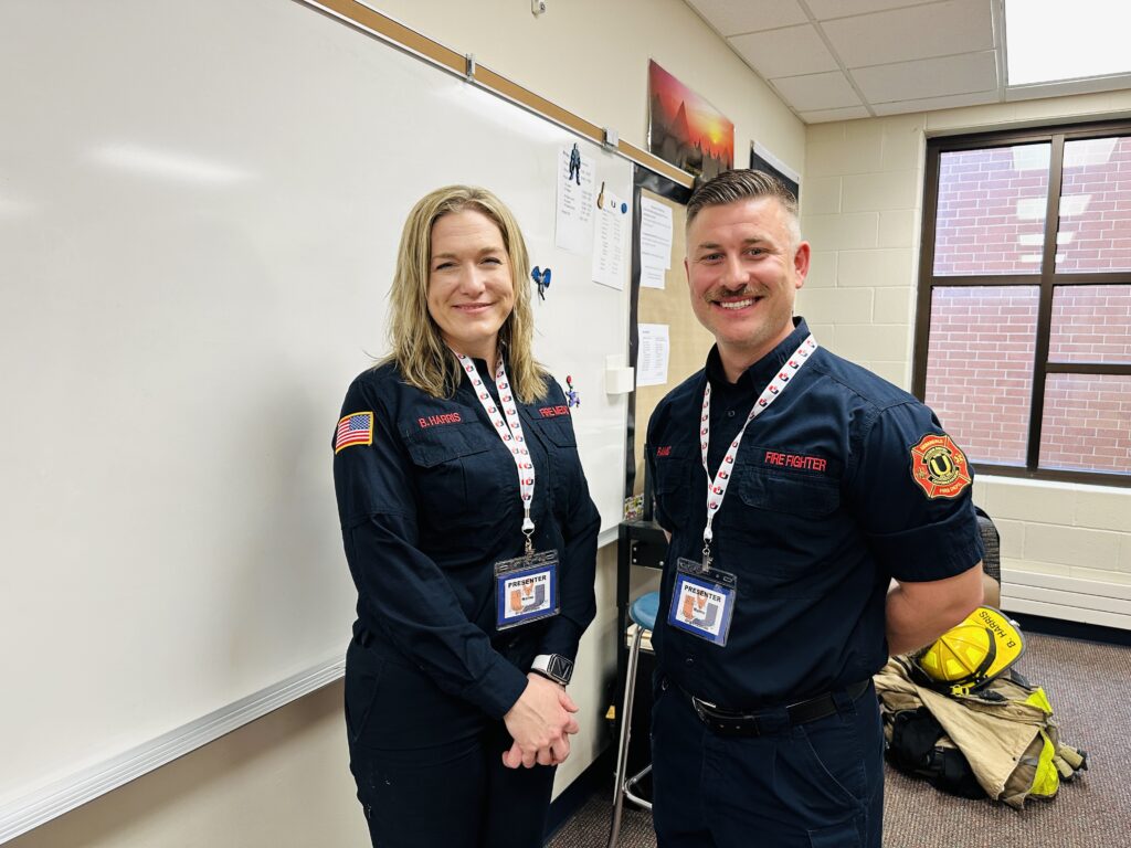 Urbandale Police Officers at Career Con 2024.