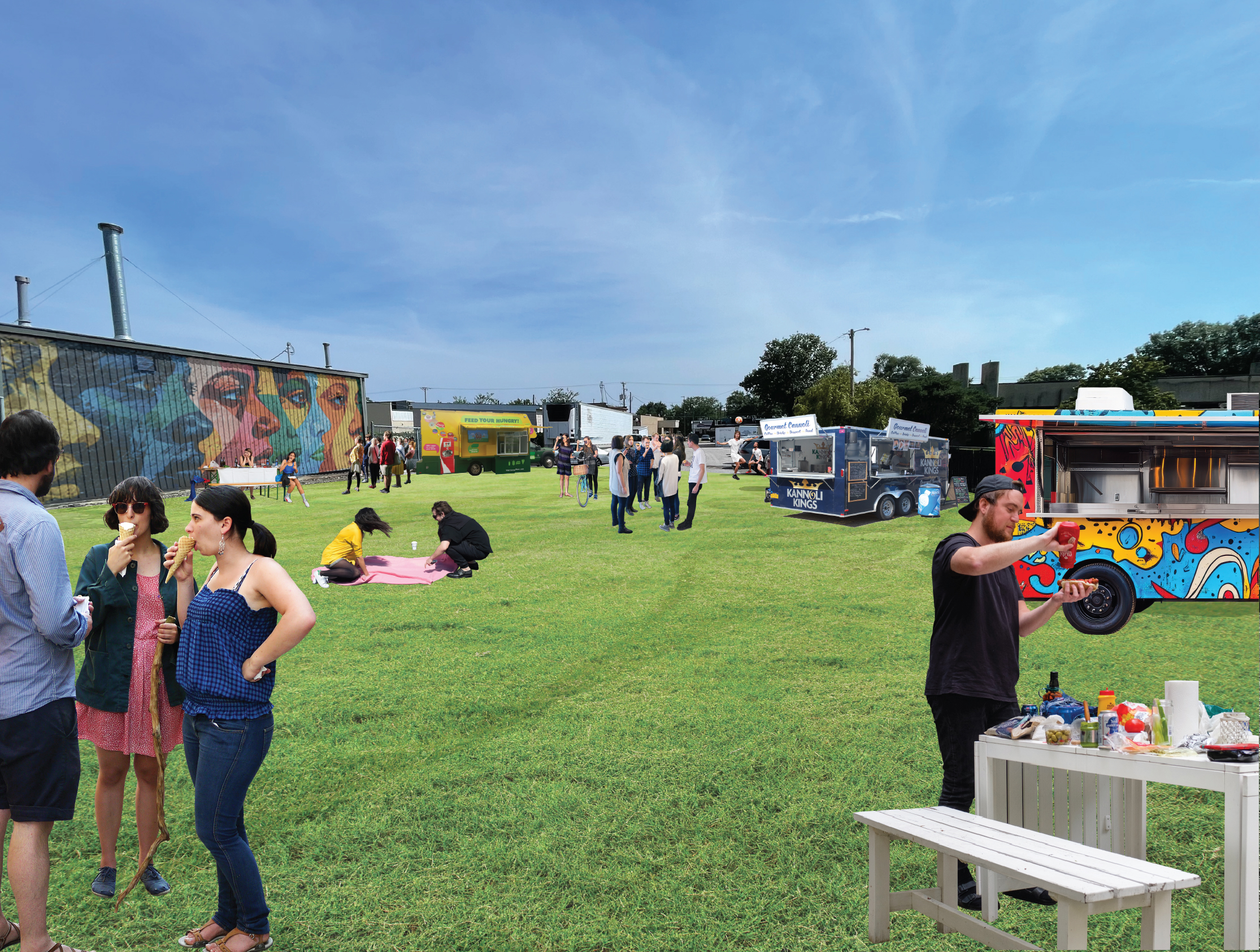 downtown Urbandale artistic rendering and overlay