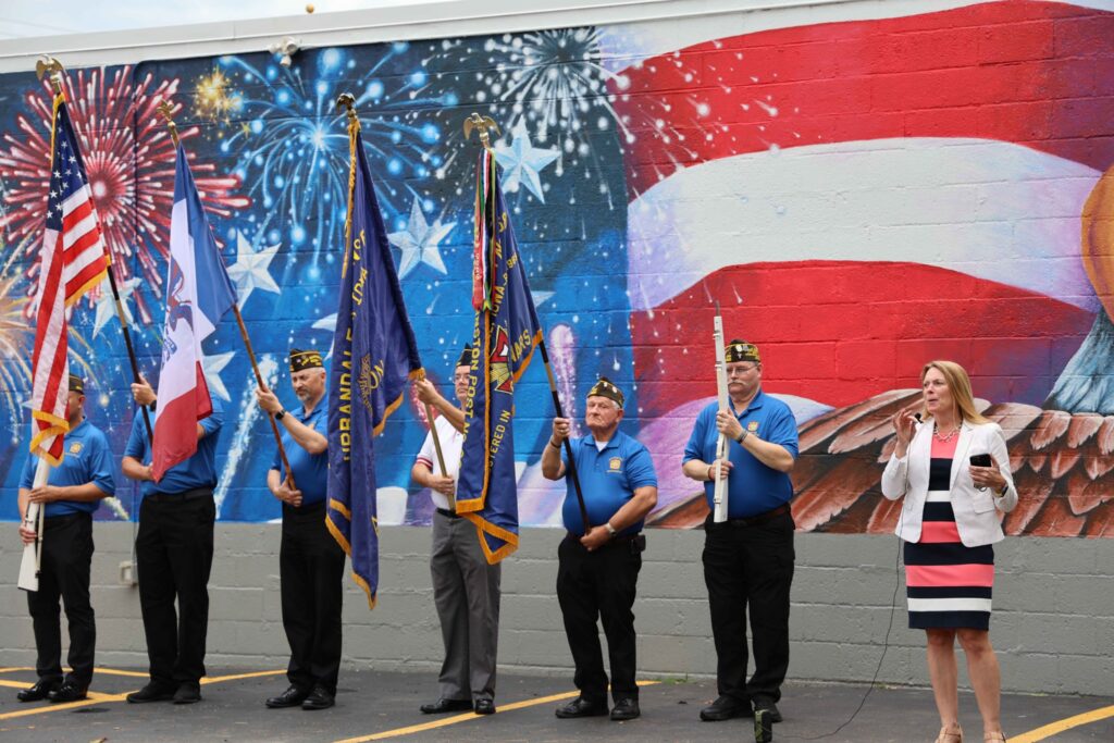 mural-ribbon-cutting-color-guard-and-speaker
